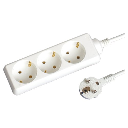 BASE MULTIPLE 3 TOMAS (3X1.5MM) 3M BLANCA - GSC