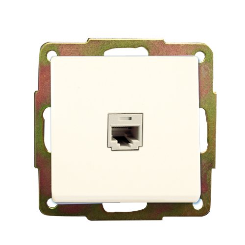 BASE INTERNET RJ45 EMPOTRAR BLANCO 56X56MM - GSC