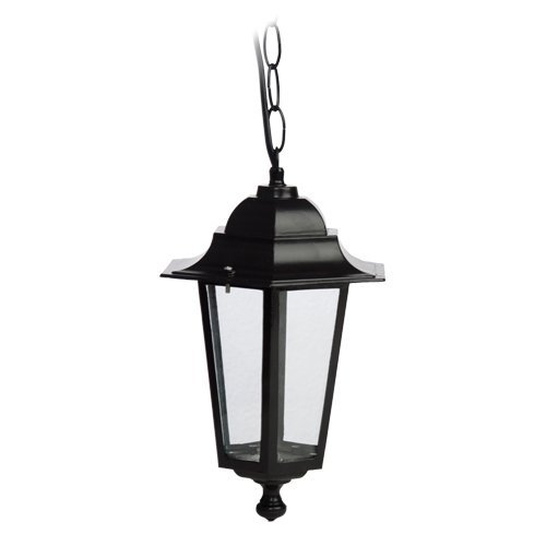 FAROL JARDIN ALUMINIO COLGANTE E27 60W NEGRO - GSC