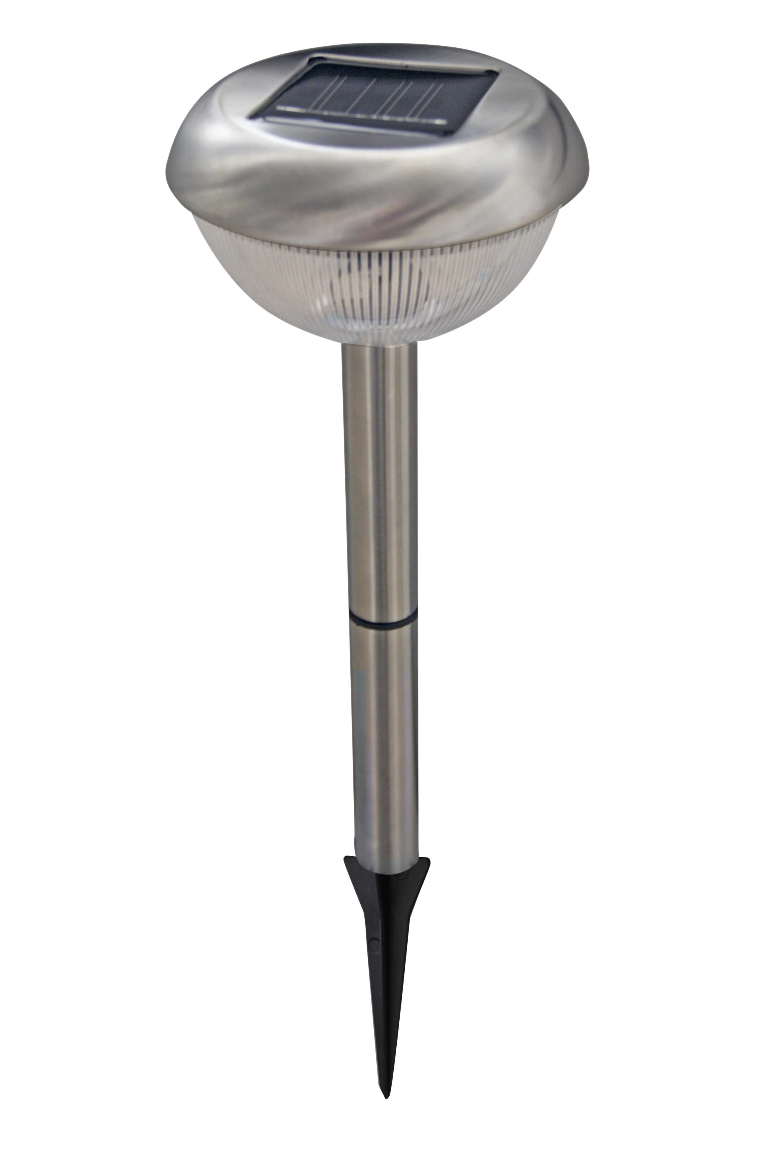 ESTACA JARDIN SOLAR LED ACERO IP44- NIQUEL SATIN - GSC