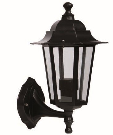 FAROL JARDIN ALUMBRADO BRAZO ABAJO E27 60W NEGRO - GSC