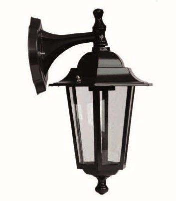 FAROL JARDIN ALUMBRADO BRAZO ARRIBA E27 60W NEGRO - GSC