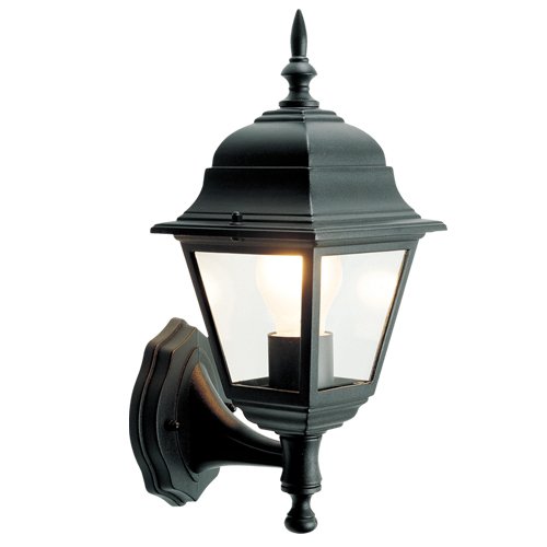 FAROL JARDIN ALUMINIO BRAZO ABAJO E27 60W NEGRO - GSC