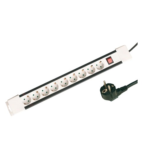 BASE MULTIPLE 9 TOMAS + INTERRUPTOR (3X1.5MM) 1.5M - GSC