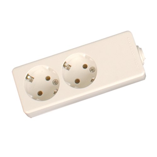 BASE MULTIPLE 2 TOMAS SIN CABLE - BLISTER - GSC