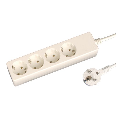 BASE MULTIPLE 4 TOMAS (3X1.5MM) 1.5M - BLISTER - GSC