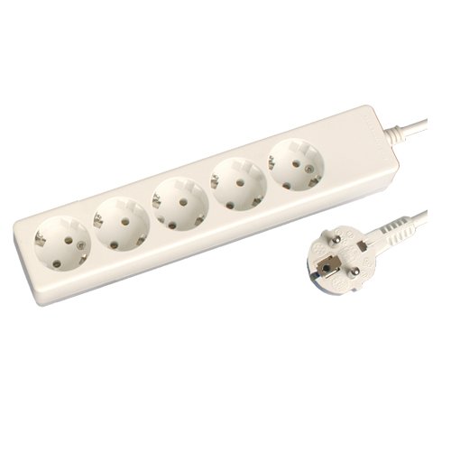 BASE MULTIPLE 5 TOMAS (3X1.5MM) 1.5M - BLISTER - GSC