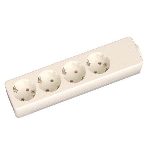 BASE MULTIPLE 4 TOMAS SIN CABLE - CAJA - GSC