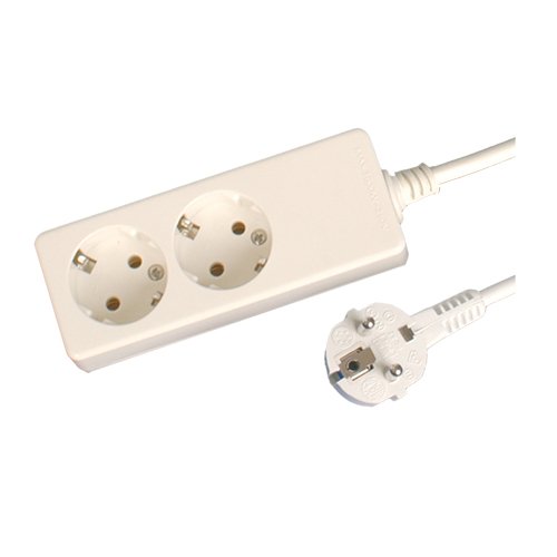 BASE MULTIPLE 2 TOMAS (3X1.5MM) 1.5M - BLISTER - GSC