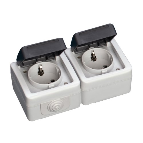 BASE ESTANCO DOBLE IP44 10/16A 250V - GSC