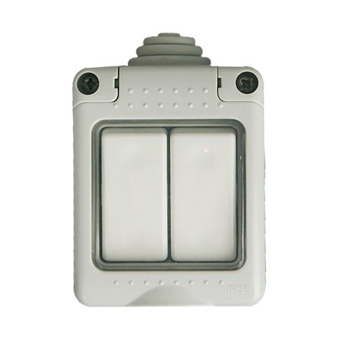 DOBLE CONMUTADOR 10A IP55 250V - GSC