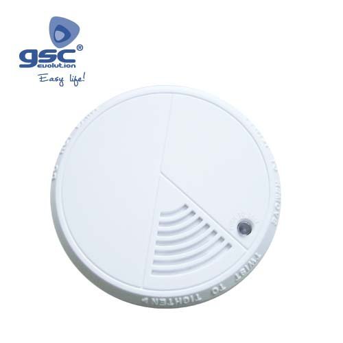 DETECTOR HUMO CON ALARMA 85DB. DC9V - BLISTER - GSC