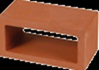 CELOSIA CERAMICA 20X10X7 TERRACOTA rojo mate RECTANGULAR - CFE