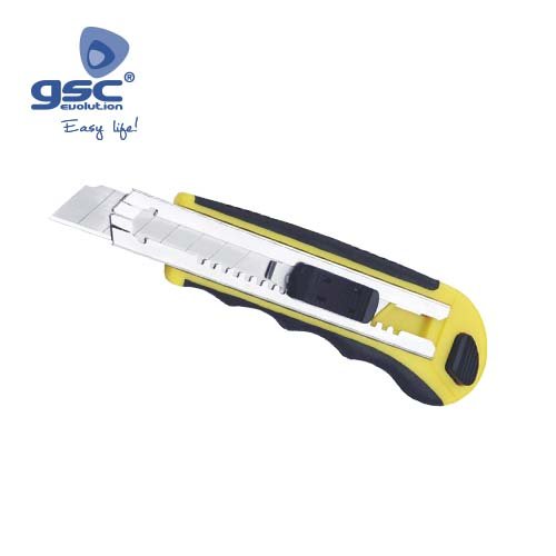 CUTTER ACERO INOXIDABLE 5 CUCHILLAS RECARGABLES -BLISTER - GSC