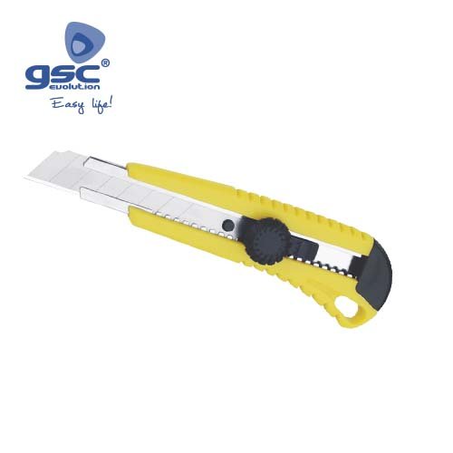 CUTTER PLASTICO 3 CUCHILLAS- CAJA EXPOSITORA - GSC