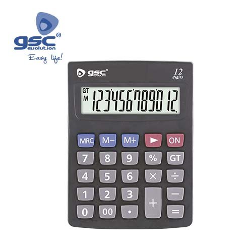 CALCULADORA 12 DIGITOS PILAS - GSC