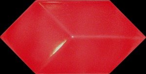 REVESTIMIENTO 10X20 3D ROJO RUBI (HEXAGONO) - LUX