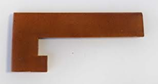 ZANQUIN 18X38X8 RECTO IZQUIERDO GRES RUSTICO NATURAL EXTRUSIONADO - CFE