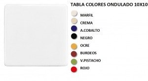 REVESTIMIENTO 10X10 ONDULADO ROJO - MLM