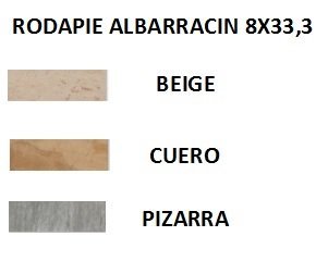 RODAPIE 8X33,3 PORCELANICO ALBARRACIN (TODOS LOS COLORES) - CRT