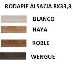 RODAPIE 8X33,3 PORCELANICO ALSACIA MATE (TODOS LOS COLORES)(MADERA CERAMICA) - CRT