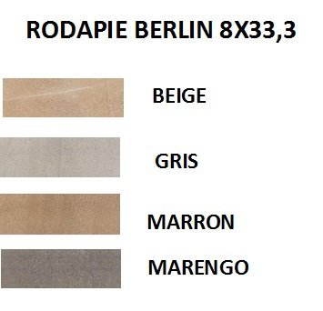 RODAPIE 8X33,3 PORCELANICO BERLIN MATE (TODOS LOS COLORES) - CRT