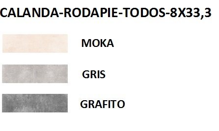 RODAPIE 8X33,3 PORCELANICO CALANDA MATE (TODOS LOS COLORES) - CRT