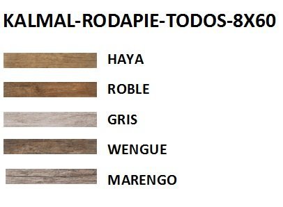 RODAPIE 8X60 KALMAL MATE (TODOS LOS COLORES) (MADERA CERAMICA) - CRT