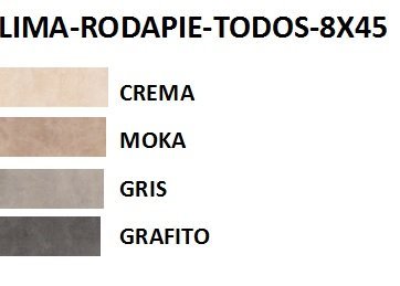 RODAPIE 8X45 LIMA MATE (TODOS LOS COLORES) - CRT