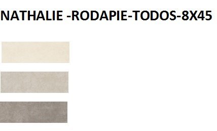 RODAPIE 8X45 PORCELANICO NATHALIE MATE (TODOS LOS COLORES) - CRT