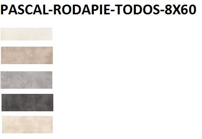 RODAPIE 8X60 PORCELANICO PASCAL MATE (TODOS LOS COLORES) - CRT