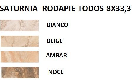 RODAPIE 8X33,3 PORCELANICO SATURNIA MATE (TODOS LOS COLORES) - CRT