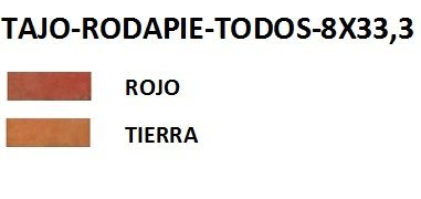 RODAPIE 8X33,3 TAJO MATE (TODOS LOS COLORES) - CRT