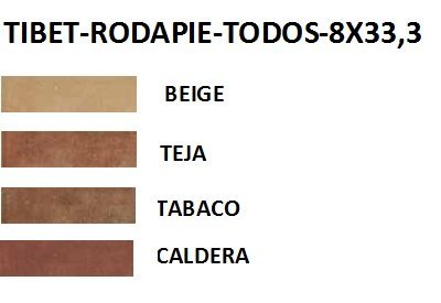RODAPIE 8X33,3 TIBET MATE (TODOS LOS COLORES) - CRT