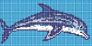 MALLA PISCINA 2000X1000 DECORADO HAPPY POOLS DELFIN BABY COD. 2002564 - PMO