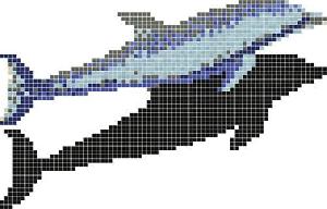 MALLA PISCINA 2000X1330 DECORADO HAPPY POOLS DELFIN S_002 COD. 2002560 - PMO