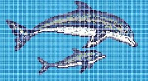 MALLA PISCINA 3000X1660 DECORADO HAPPY POOLS DELFINES 3 COD. 2002567 - PMO