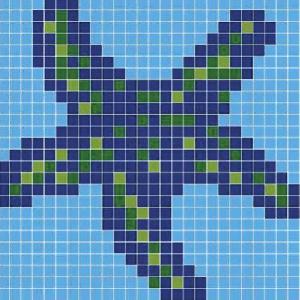 MALLA PISCINA 660X660 DECORADO HAPPY POOLS ESTRELLA DE MAR 4 COD. 2002573 - PMO