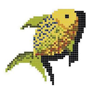 MALLA PISCINA 1200X1200 DECORADO HAPPY POOLS GREEN FISH COD. 2002444 - PMO