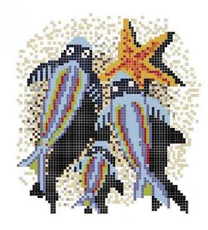 MALLA PISCINA 1660X1660 DECORADO HAPPY POOLS PEZ LORO COD. 2002442 - PMO