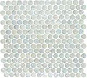 MOSAICO ENMALLADO 31,6X29,5 FORMS CIRCLE WHITE - OMO
