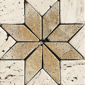 LISTELO MARMOL 15X15 ESTRELLA TRAVERTINO AMARILLO TRAVERTINO CREMA - MMM