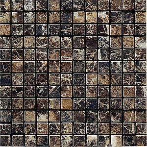 ENMALLADO MARMOL 30X30 AZAHAR MARRON EMPERADOR (2,3X2,3) - MMM