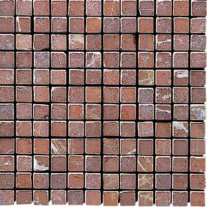 ENMALLADO MARMOL 30X30 AZAHAR ROJO ALICANTE (2,3X2,3) - MMM