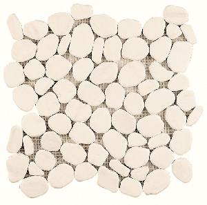 MOSAICO ENMALLADO 26X26 EMPEDRADO RIO CARRARA 185406 (PIEDRA NATURAL) - DBE