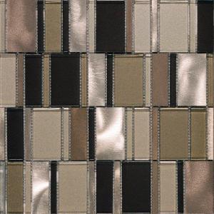 MOSAICO ENMALLADO 29,8X29,8 GLOBE 186891 (CRISTAL+ALUMINIO) - DBE