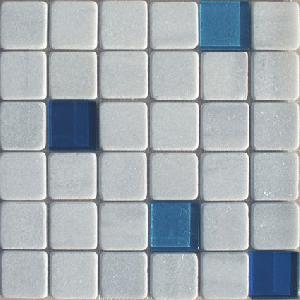 ENMALLADO MARMOL 29,6X29,6X0,8 BUÑOL GLASS AZUL - MEN