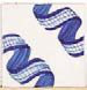 DECORADO 13X13 NOVECENTO CENTRO ONDA COBALTO (PINTADO A MANO) - NTC