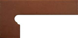ZANQUIN 18X38X8 EMPORDA IZQUIERDO GRES RUSTICO NATURAL EXTRUSIONADO - CFE