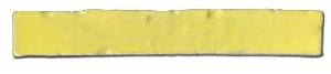 PLAQUETA RUSTICA SUELTA 23X1,5X3,7 ESMALTADA LIMON - RLM